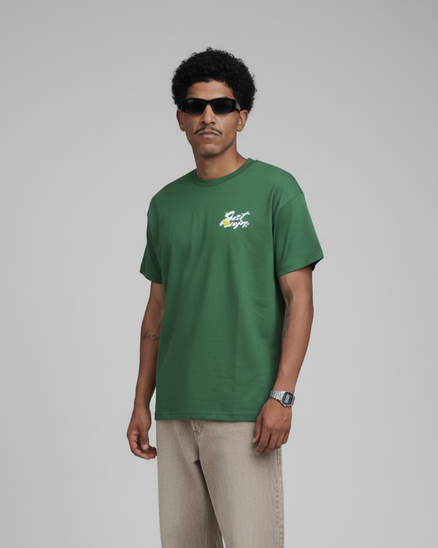 T-shirt Just Enjoy Verde